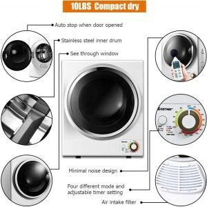 COSTWAY-Compact-Laundry-Dryer